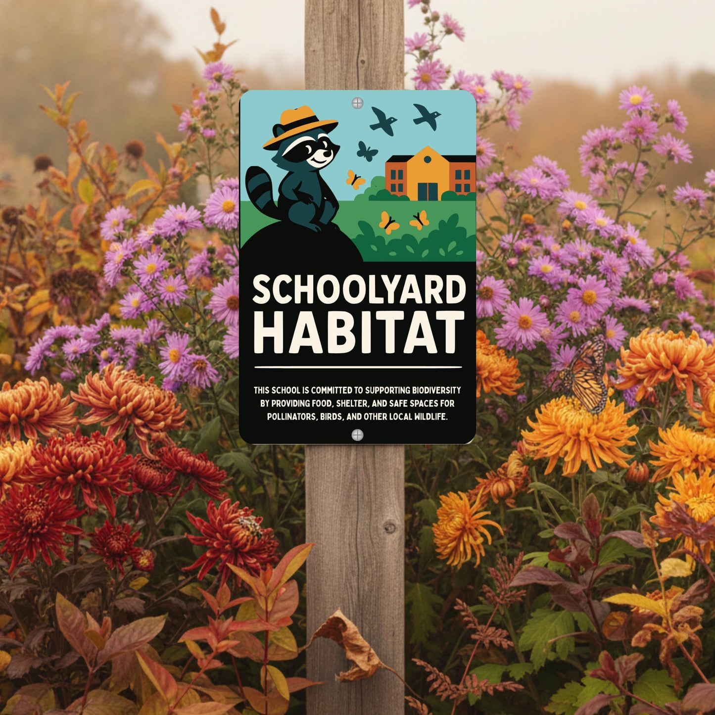 Schoolyard Wildlife Habitat Sign