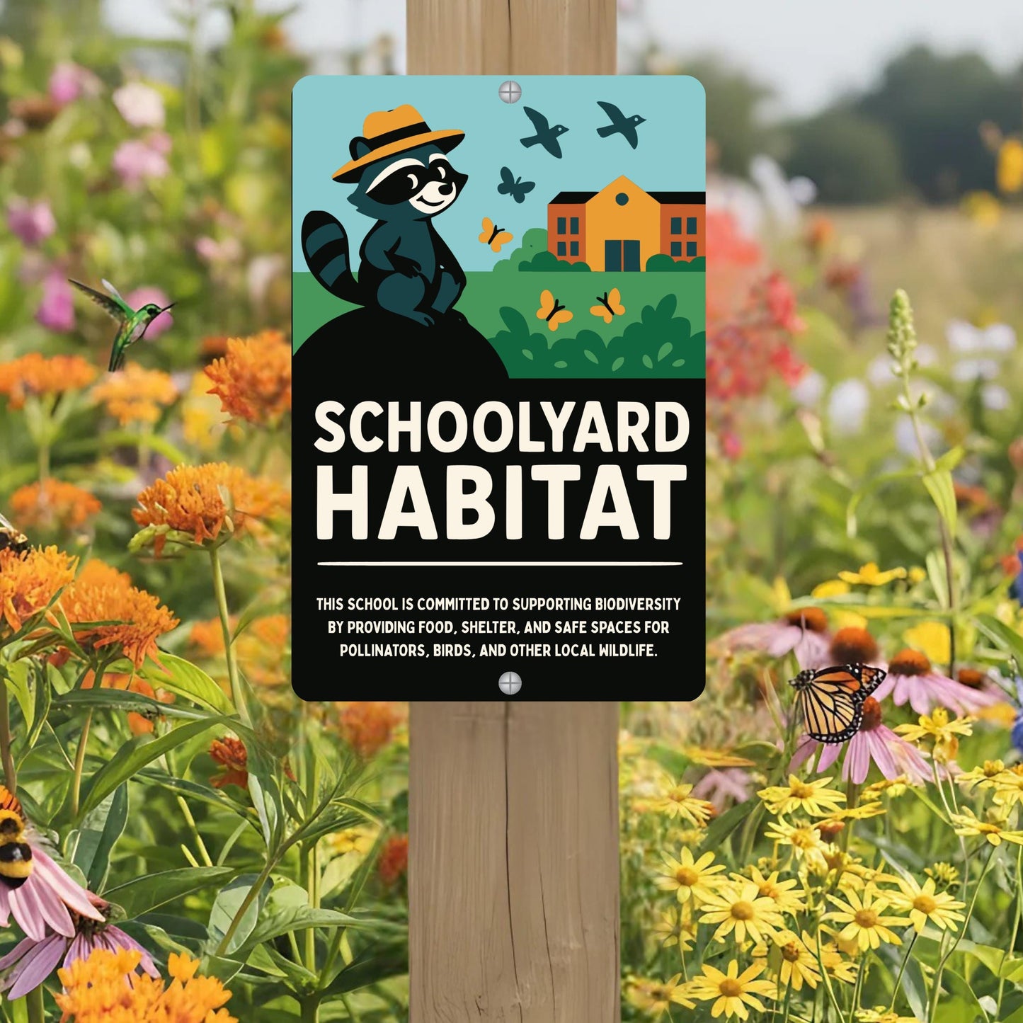 Schoolyard Wildlife Habitat Sign