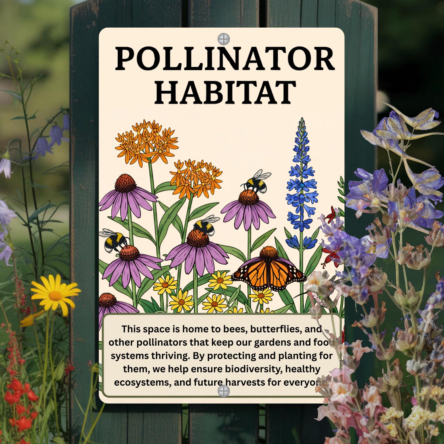 Native Plant Pollinator Habitat Sign