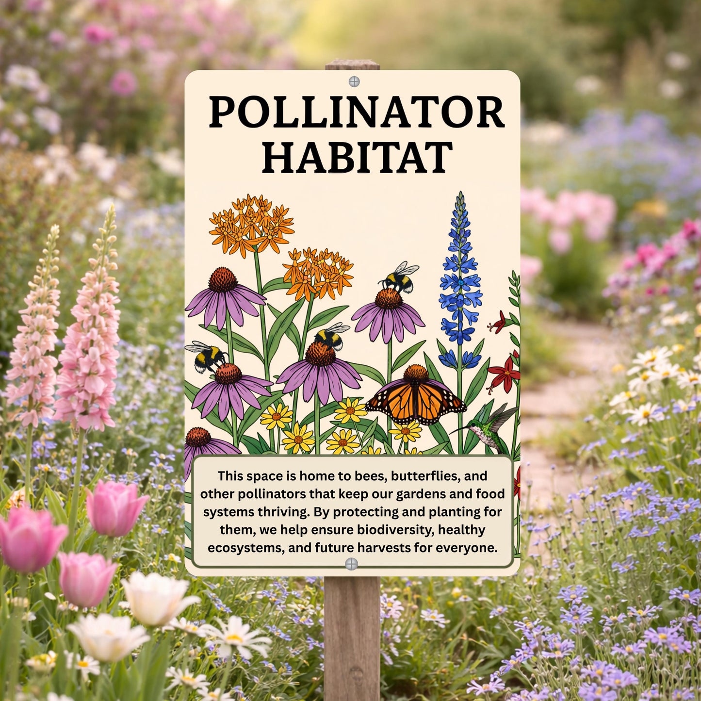 Native Plant Pollinator Habitat Sign