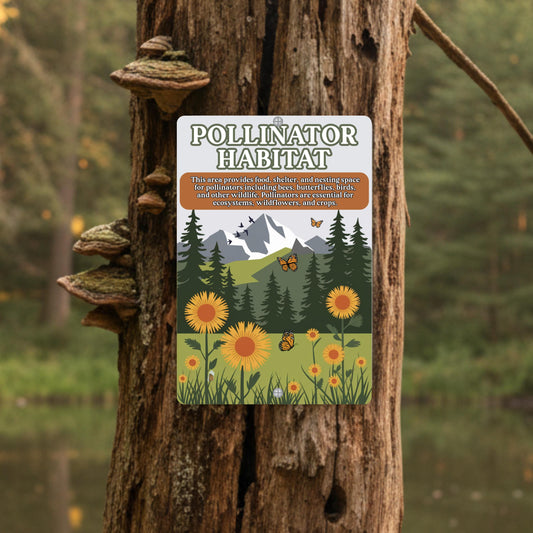 Native Plant Pollinator Habitat Sign
