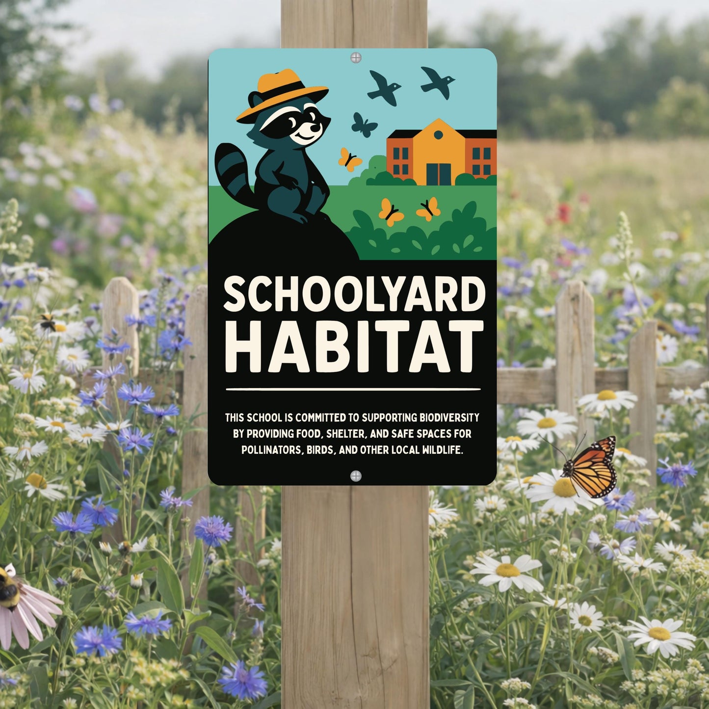 Schoolyard Wildlife Habitat Sign