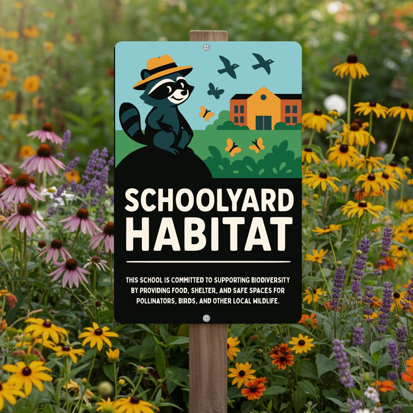 Schoolyard Wildlife Habitat Sign
