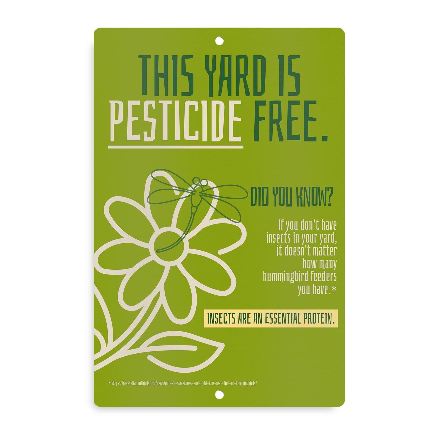 Pesticide Free Yard Sign
