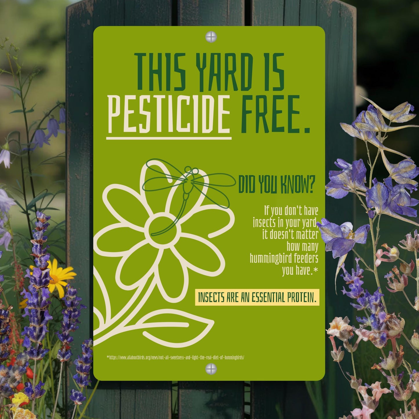 Pesticide Free Yard Sign