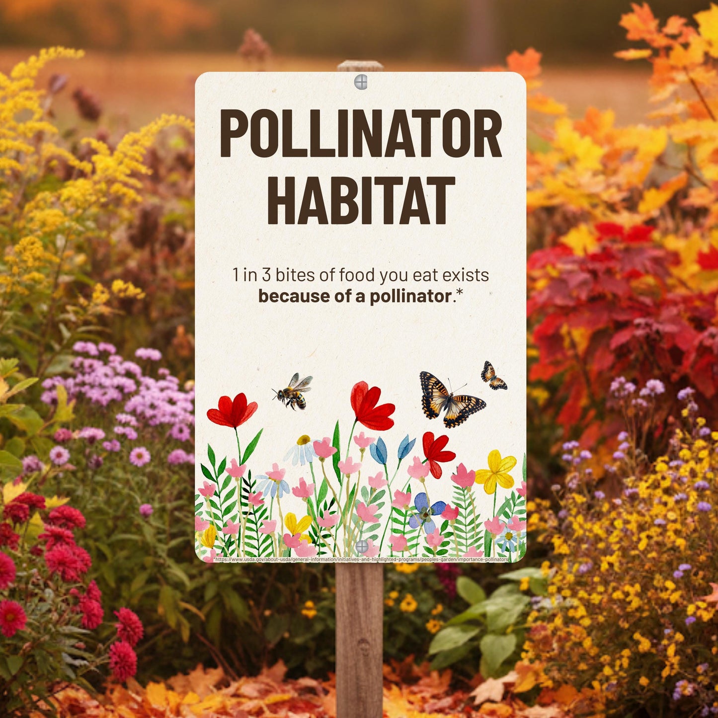 Pollinator Habitat Yard Sign