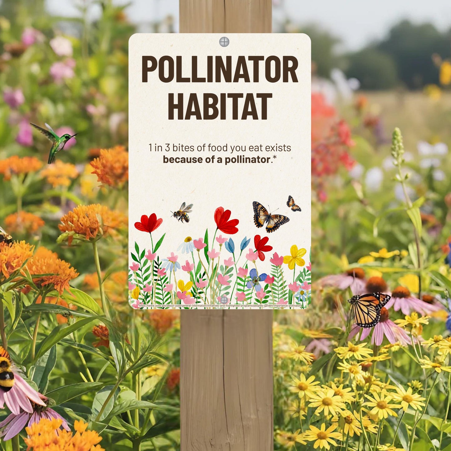 Pollinator Habitat Yard Sign