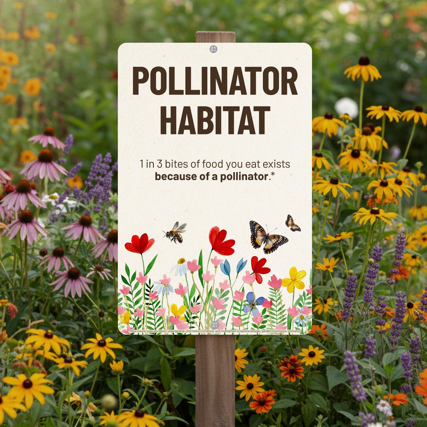Pollinator Habitat Yard Sign