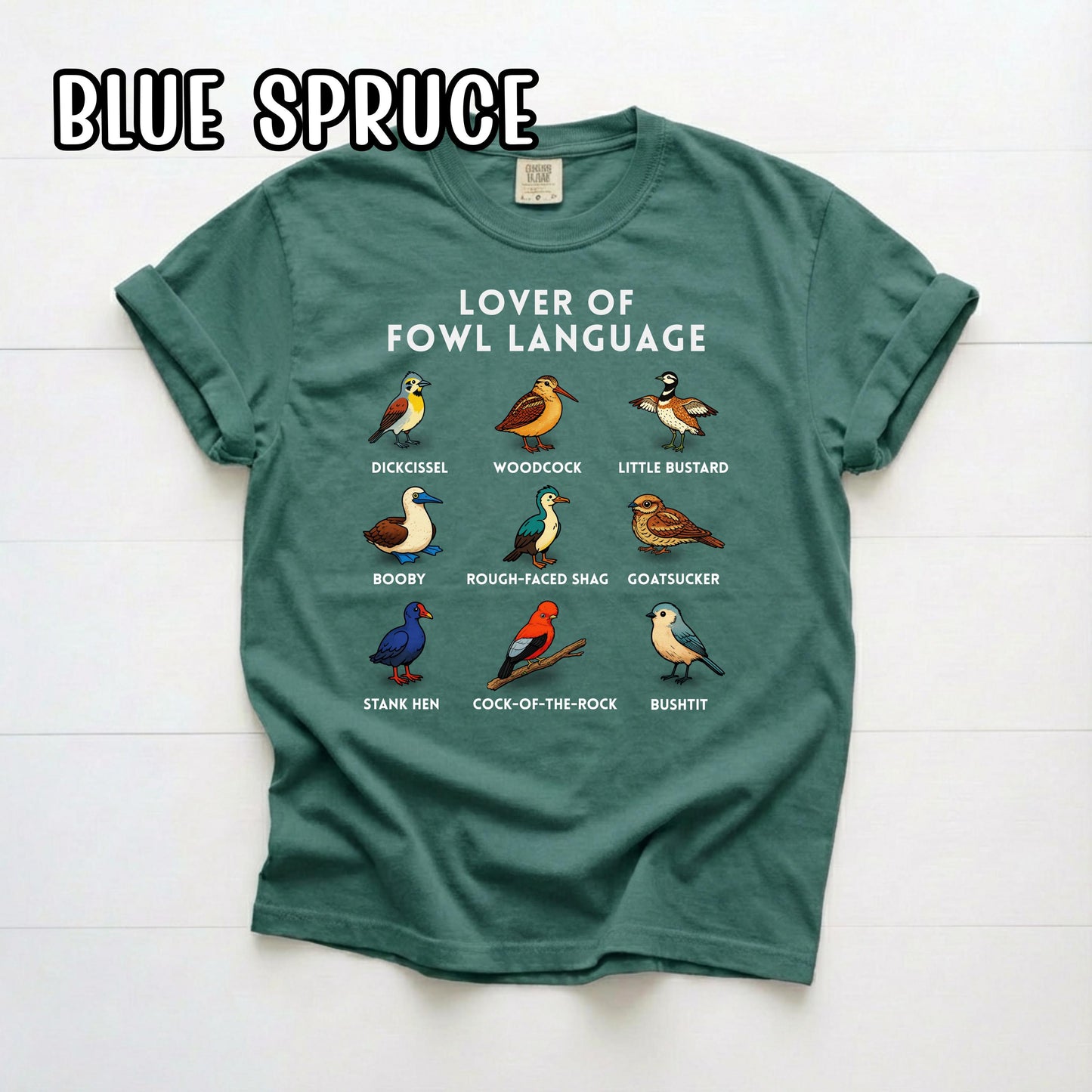 Lover of Fowl Language Birding Shirt, Raunchy T Shirt, Gift for Birders