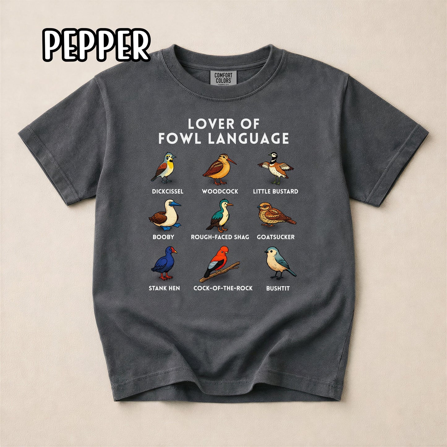 Lover of Fowl Language Birding Shirt, Raunchy T Shirt, Gift for Birders