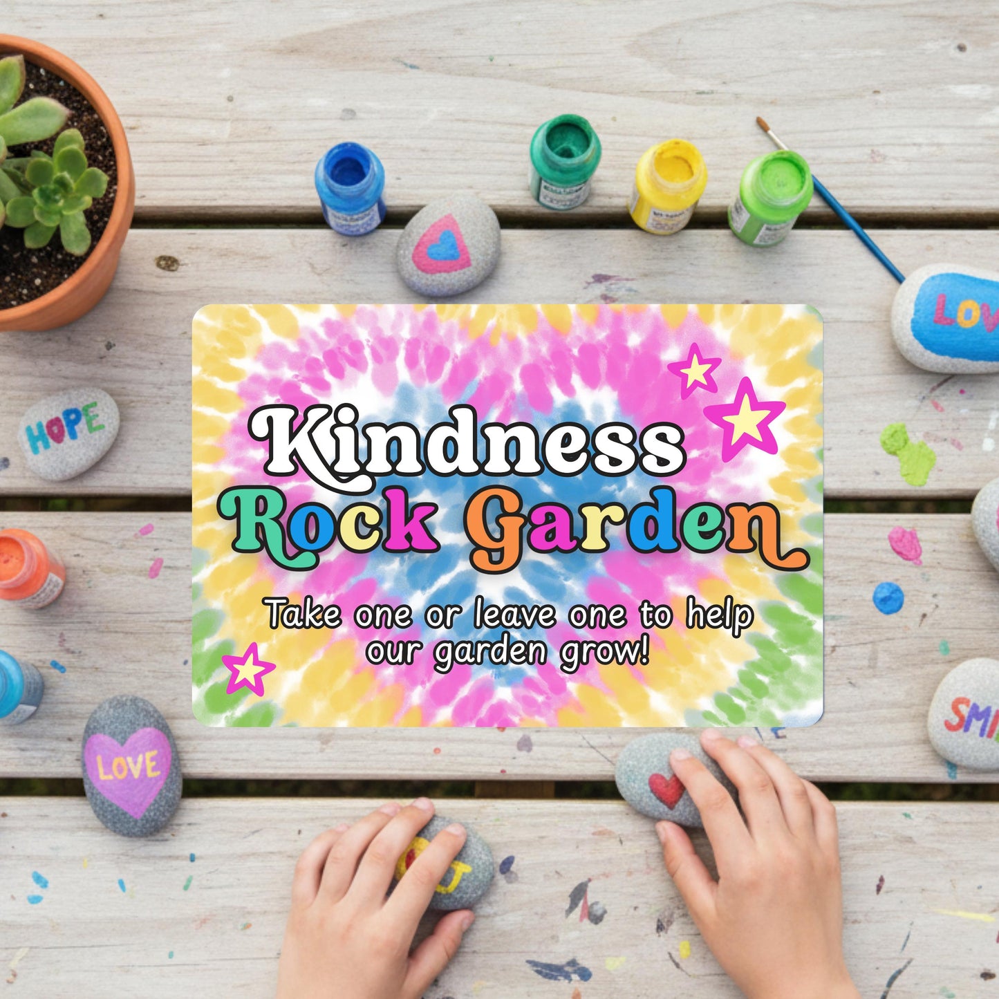 Kindness Rock Garden Sign