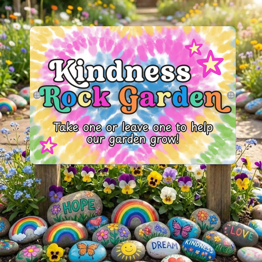 Kindness Rock Garden Sign
