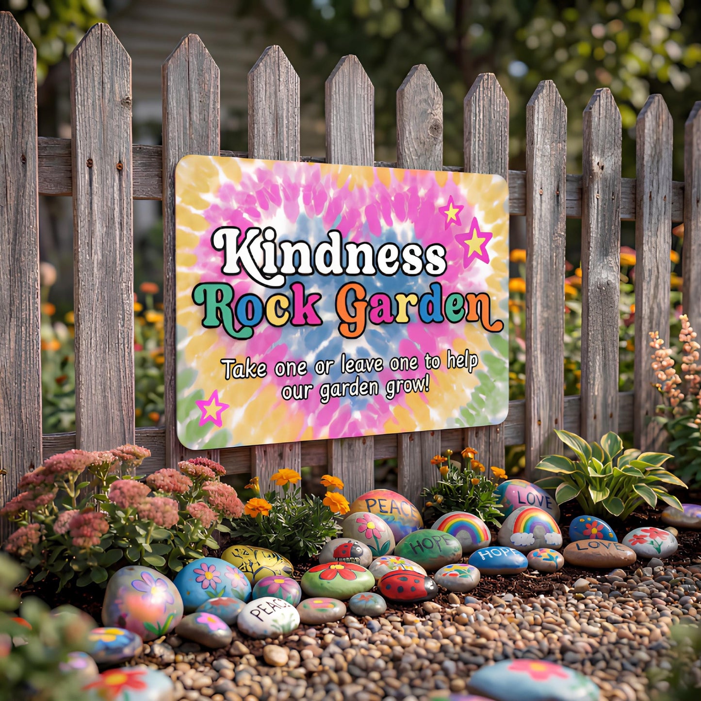 Kindness Rock Garden Sign
