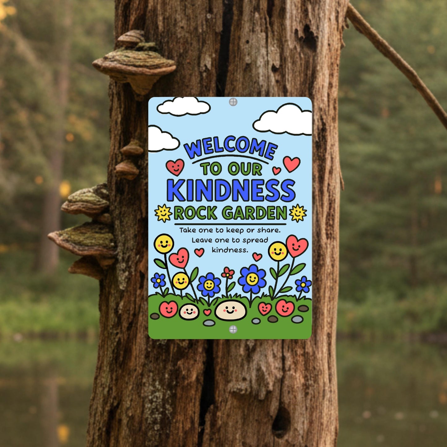 Kindness Rocks Garden Sign