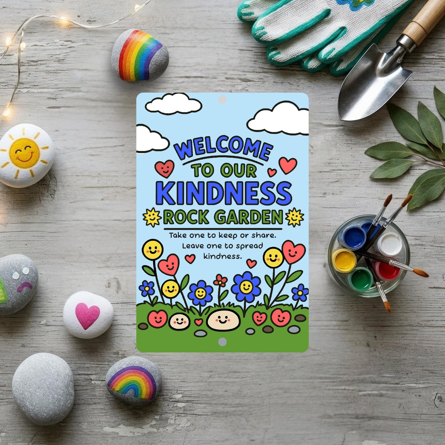 Kindness Rocks Garden Sign