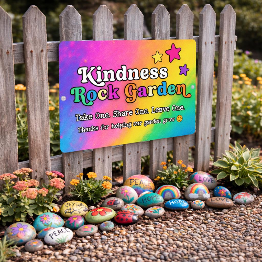 Kindness Rock Garden Sign