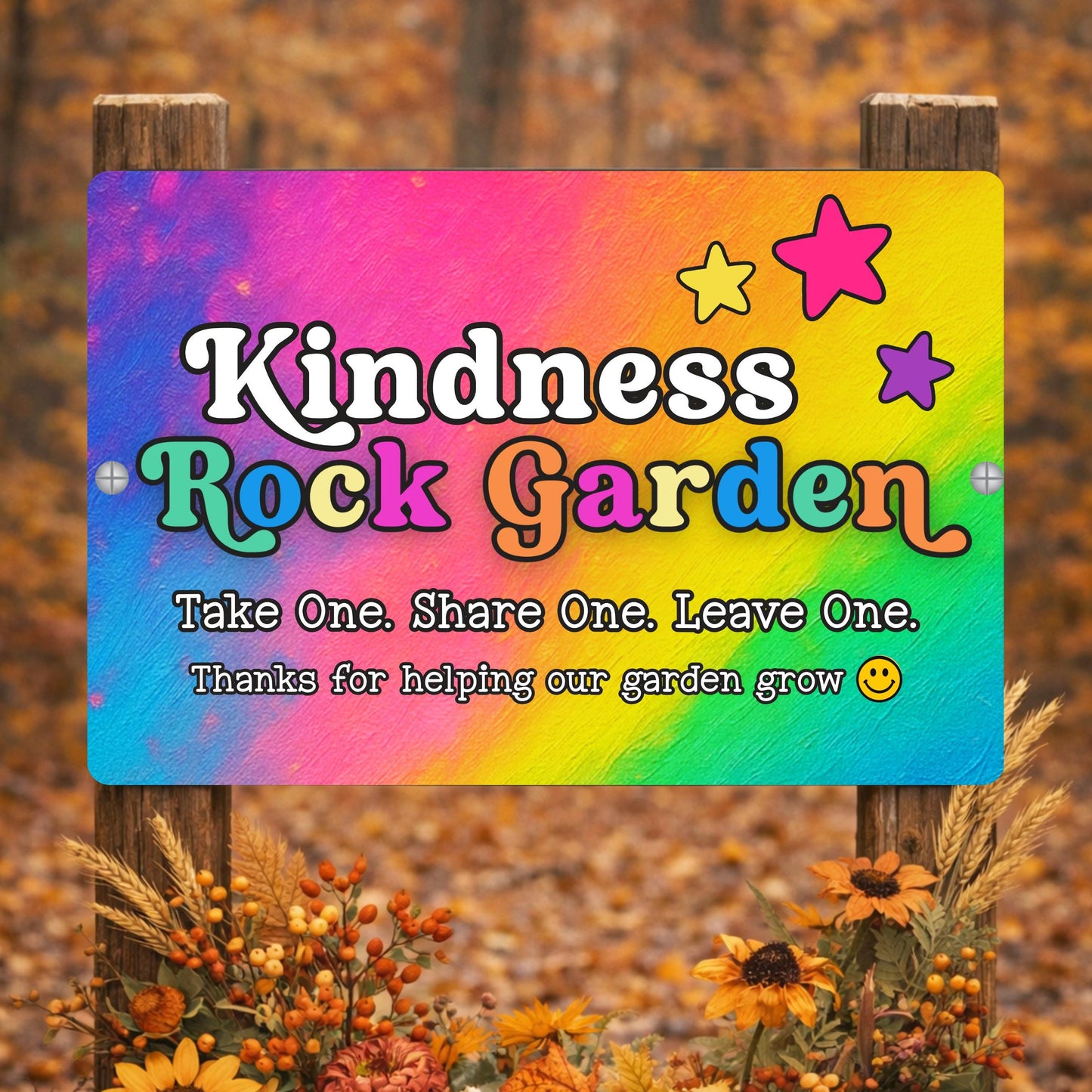 Kindness Rock Garden Sign