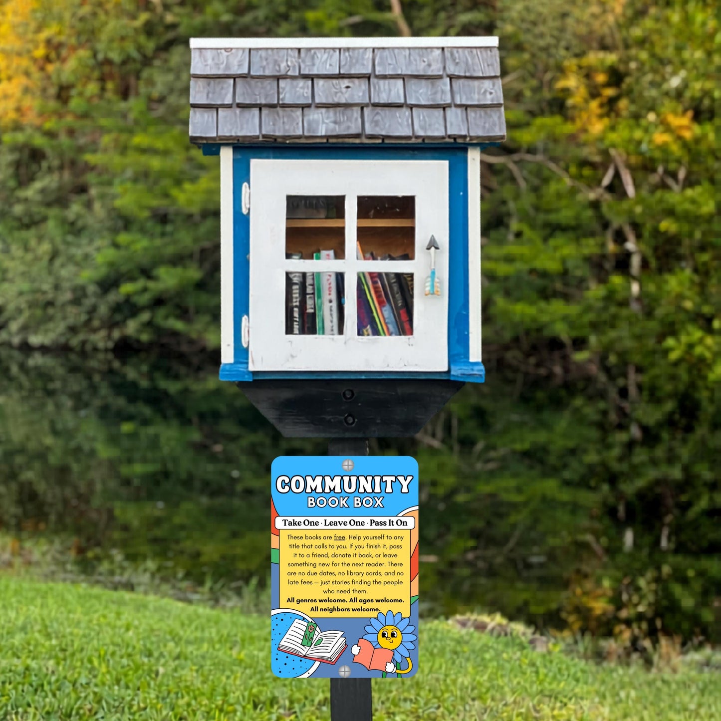 Community Book Box Sign