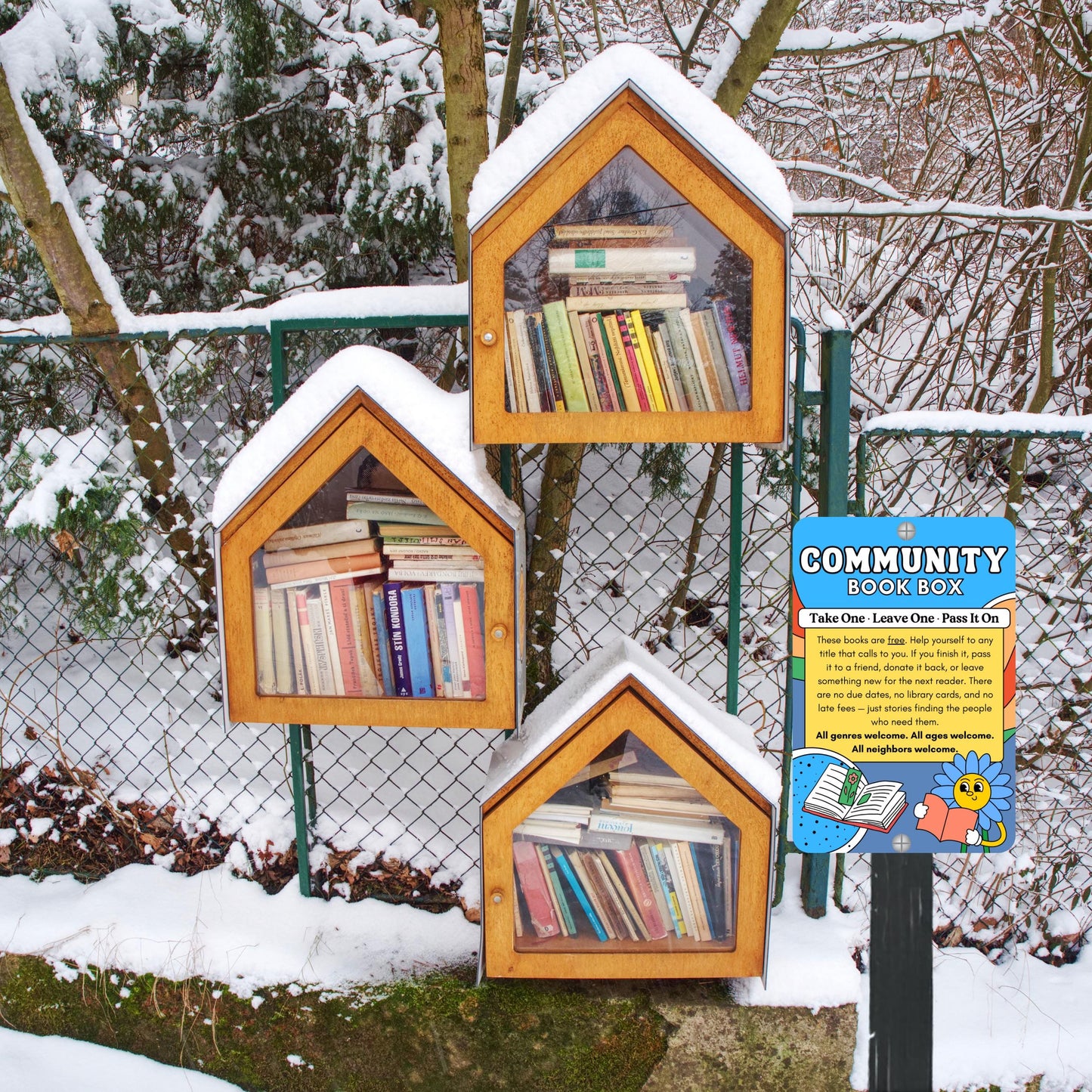 Community Book Box Sign