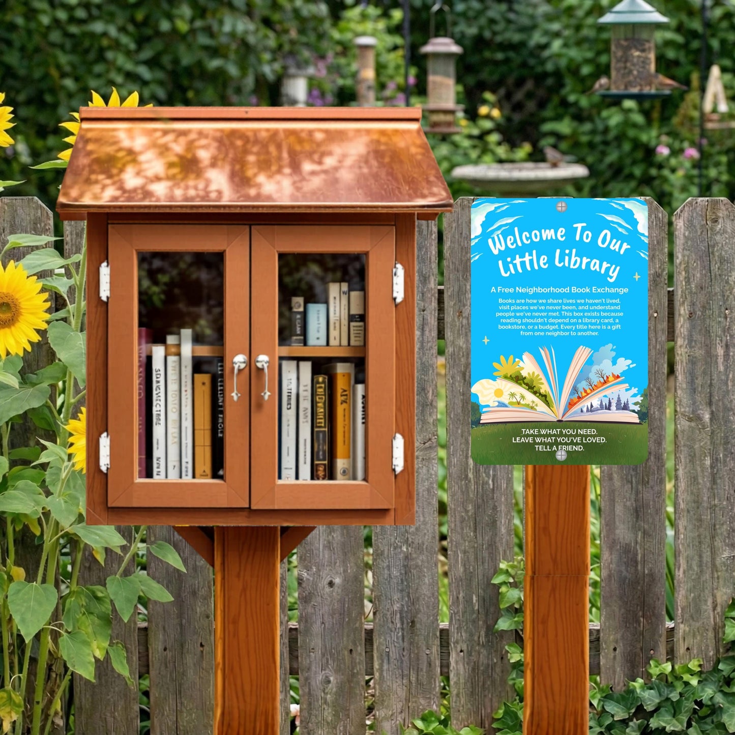 Library Welcome Sign