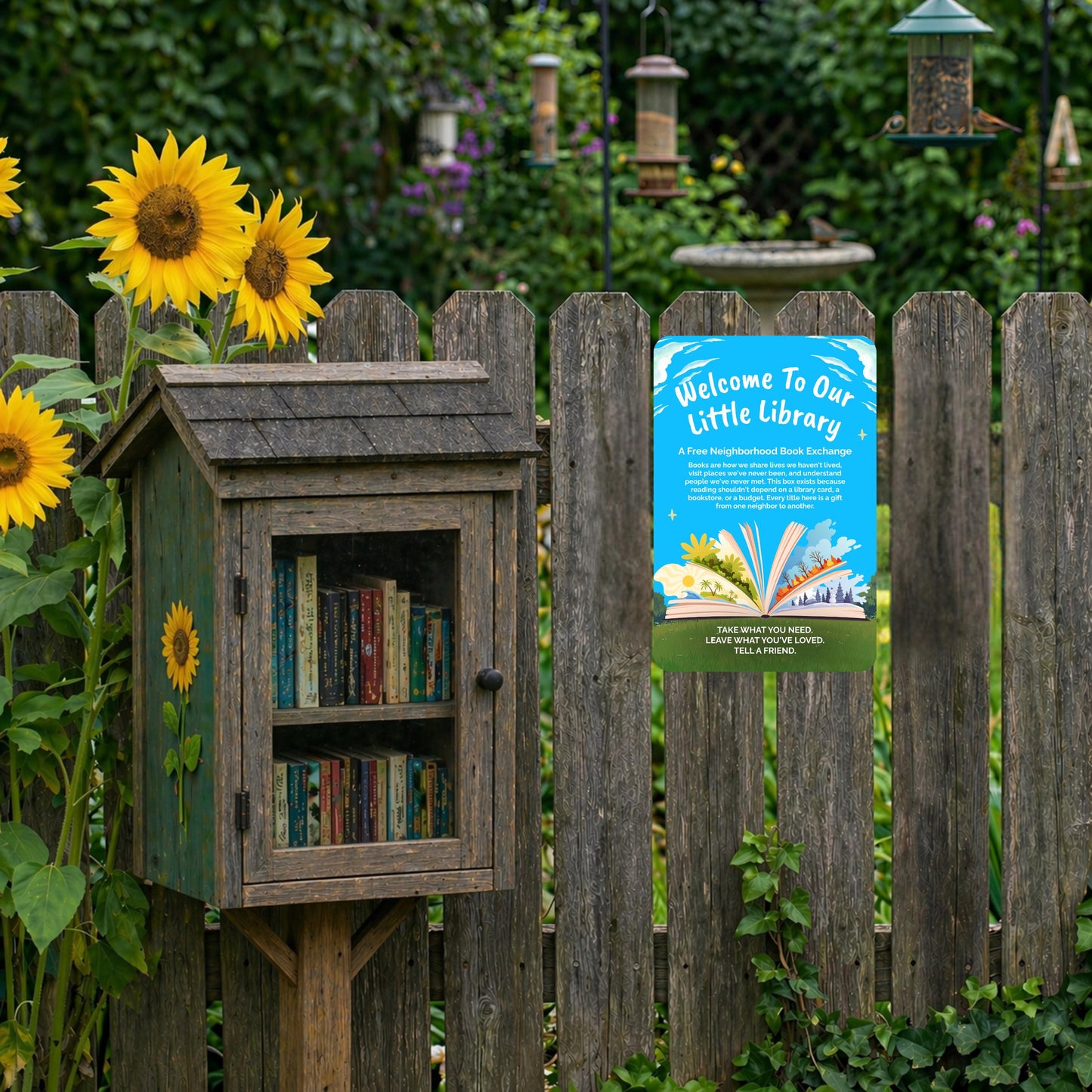 Library Welcome Sign