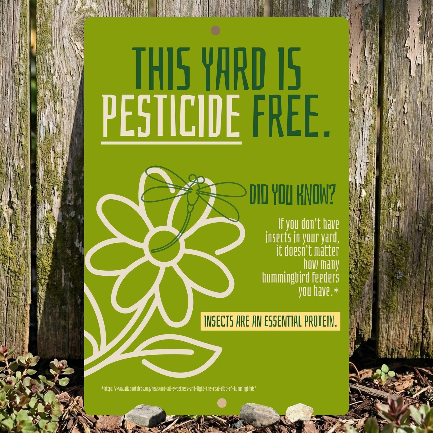 Pesticide Free Yard Sign