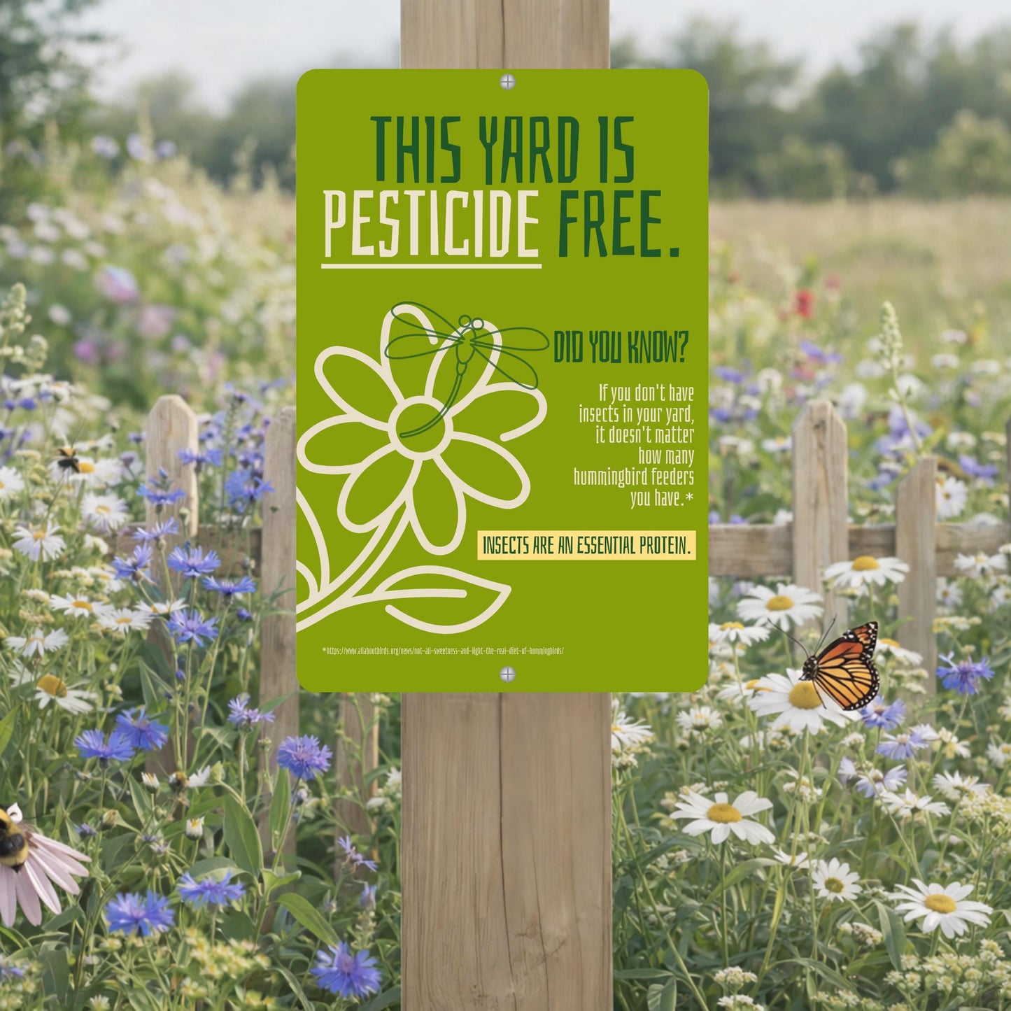 Pesticide Free Yard Sign