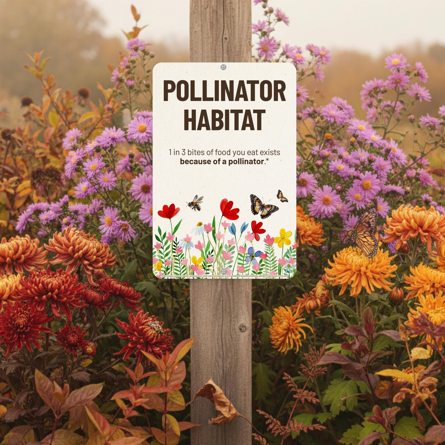 Pollinator Habitat Yard Sign