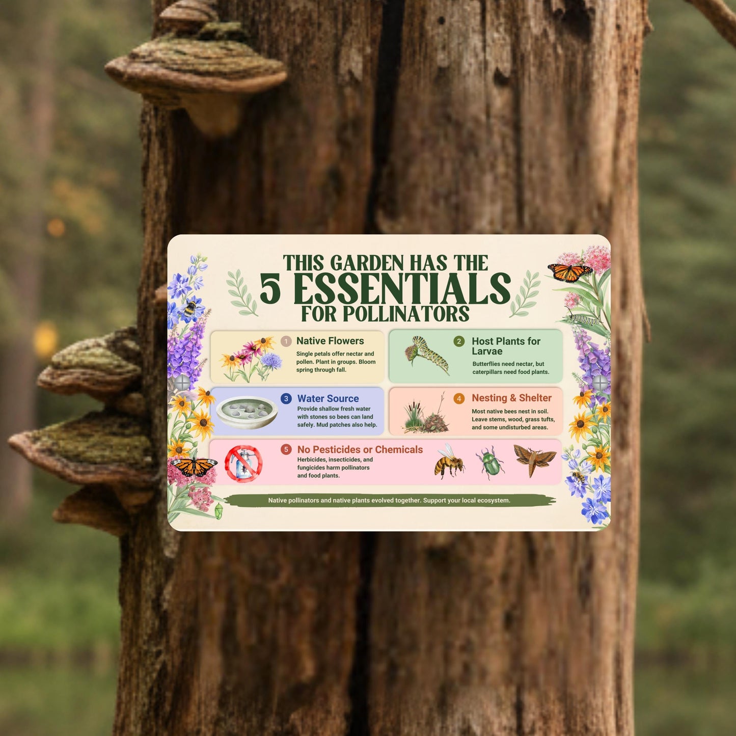 Pollinator Essentials Habitat Sign