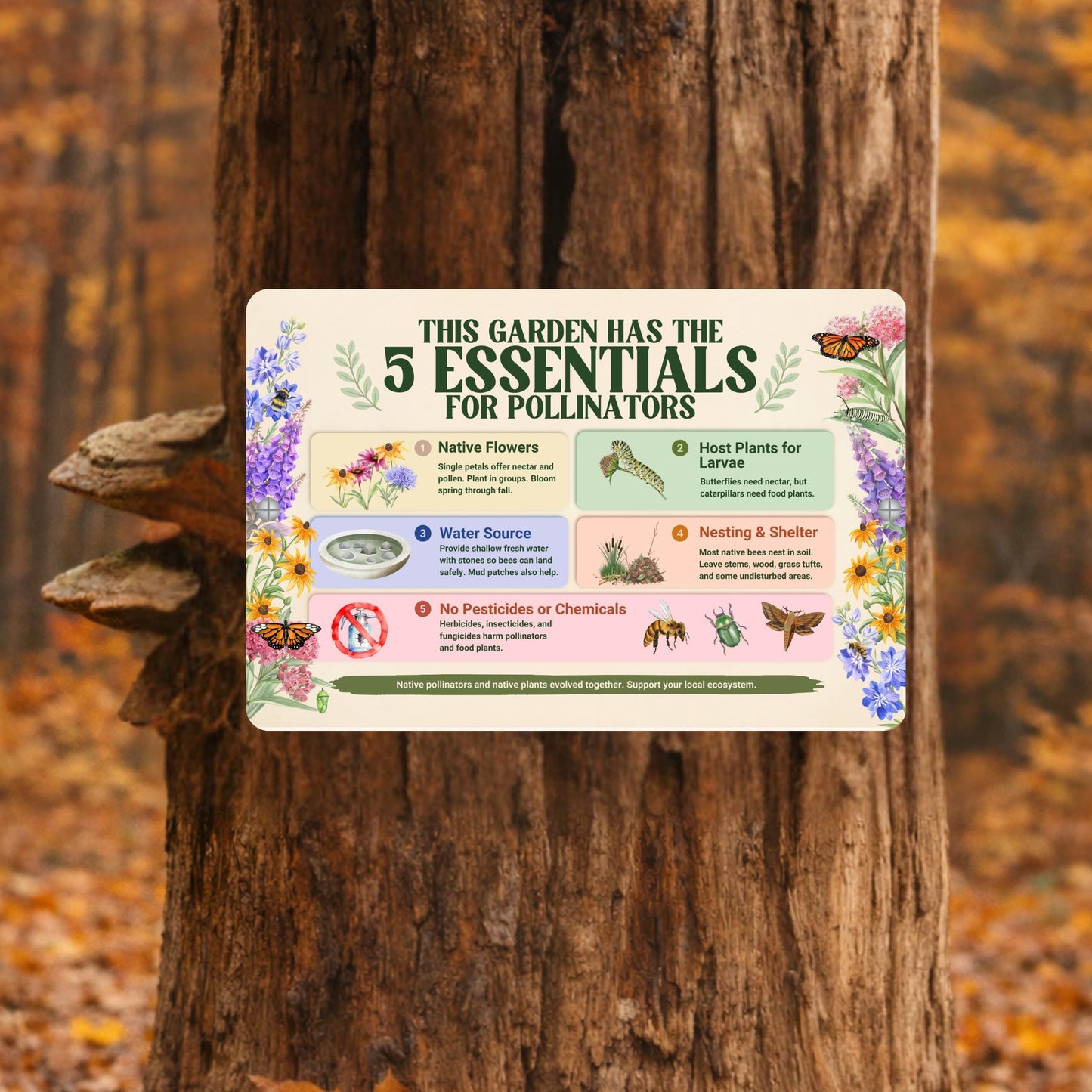 Pollinator Essentials Habitat Sign