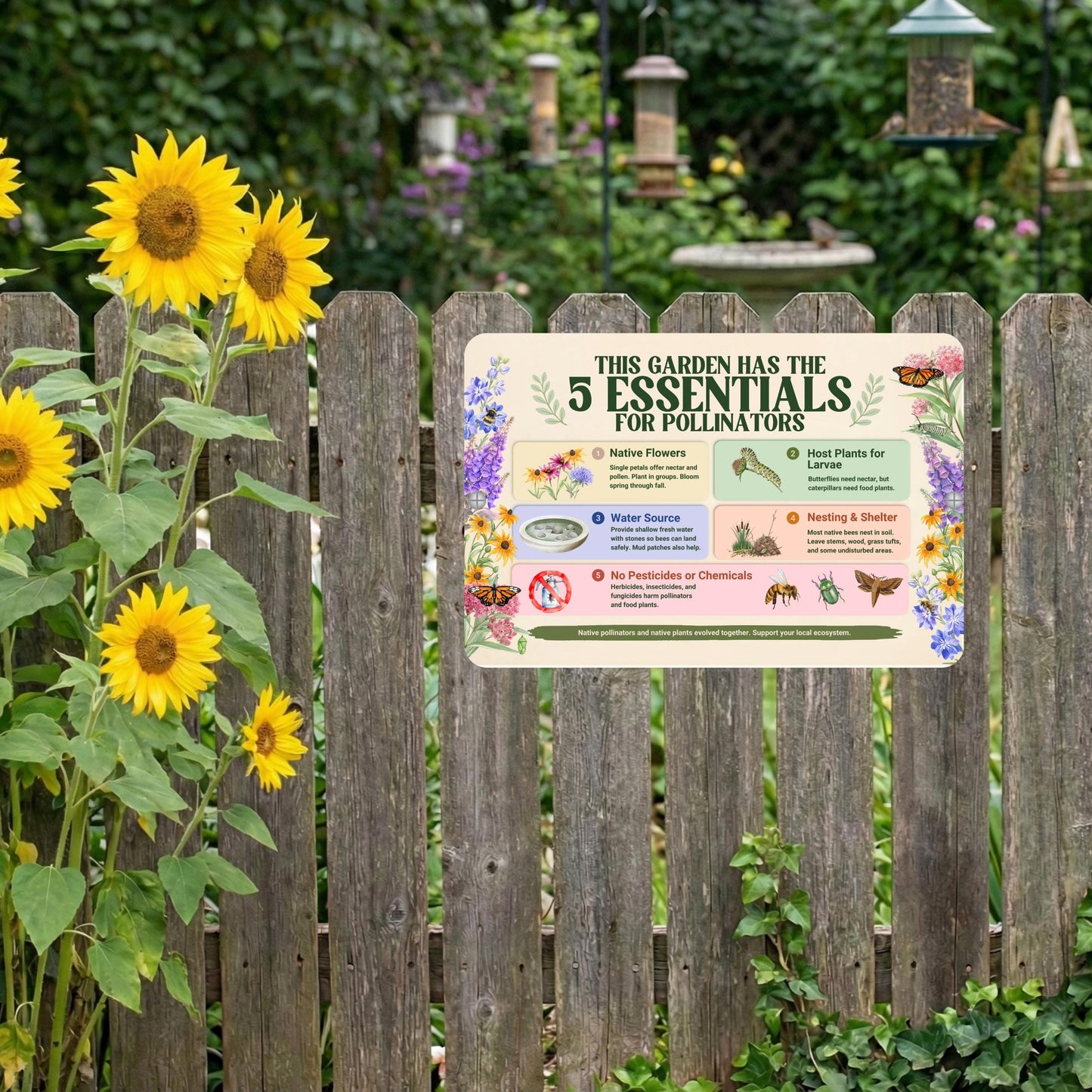 Pollinator Essentials Habitat Sign