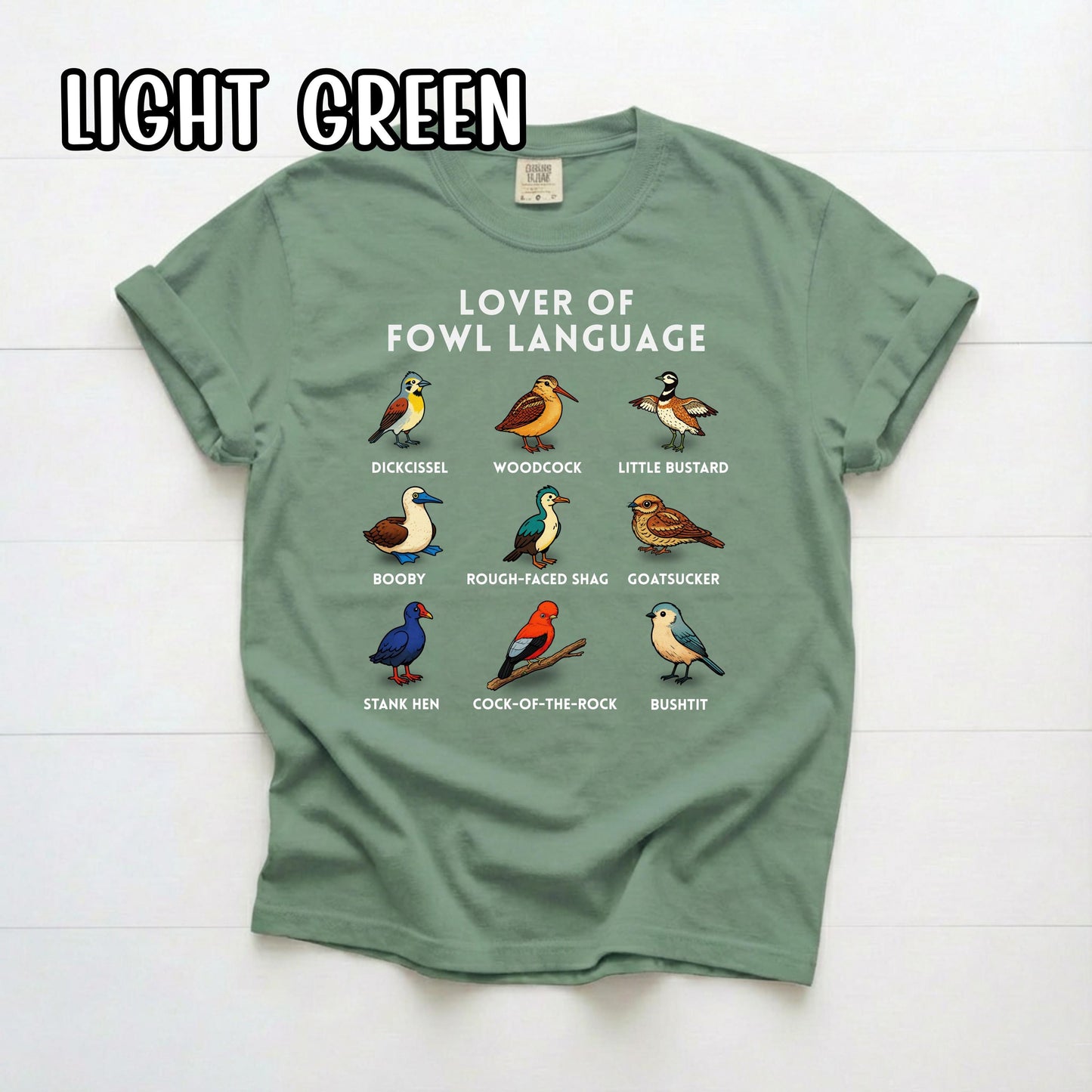 Lover of Fowl Language Birding Shirt, Raunchy T Shirt, Gift for Birders