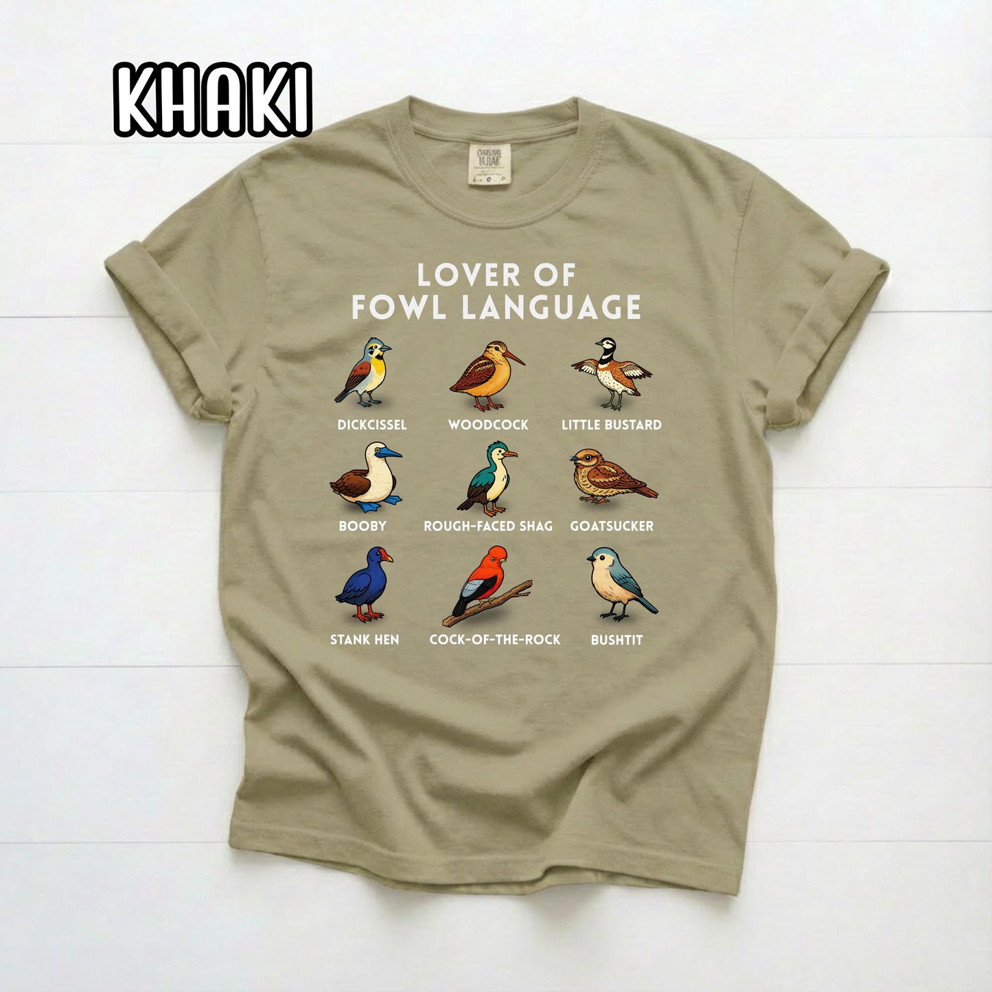 Lover of Fowl Language Birding Shirt, Raunchy T Shirt, Gift for Birders