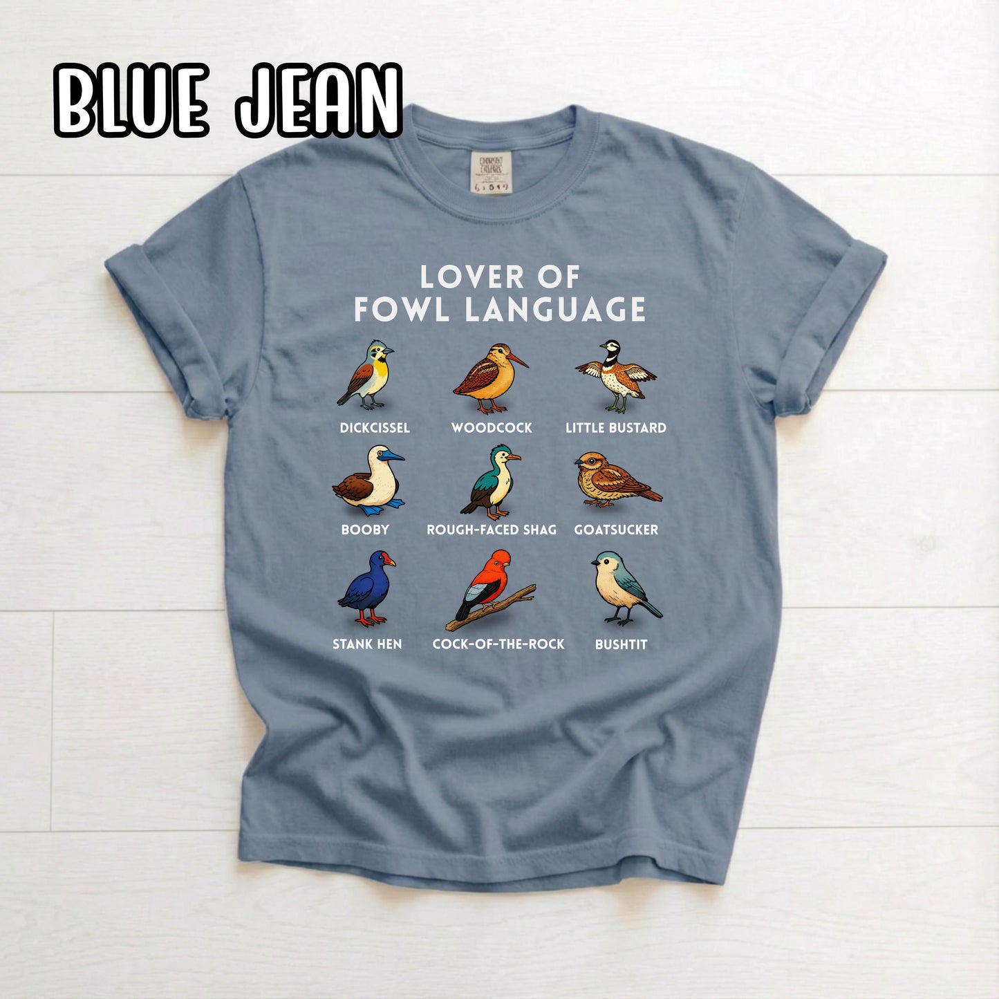 Lover of Fowl Language Birding Shirt, Raunchy T Shirt, Gift for Birders
