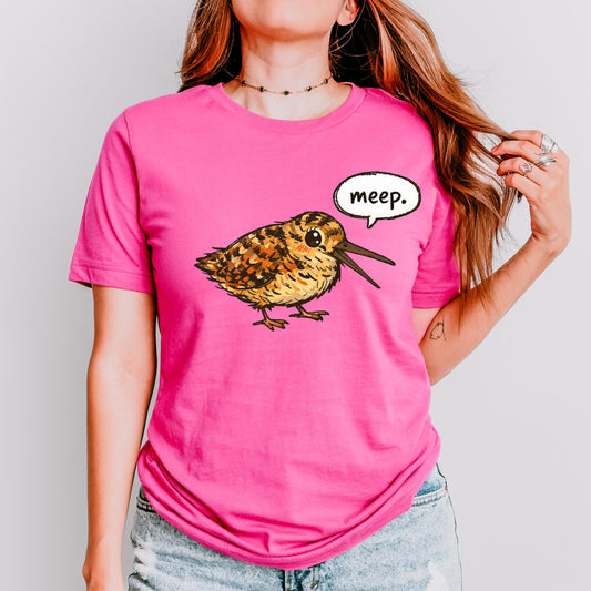 American Woodcock Meep Shirt | Birding Humor Tee | Gift for Bird Lovers