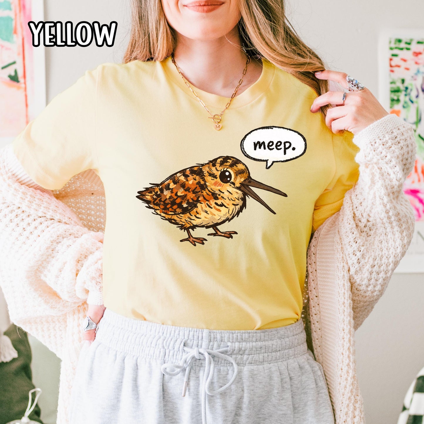 American Woodcock Meep Shirt | Birding Humor Tee | Gift for Bird Lovers