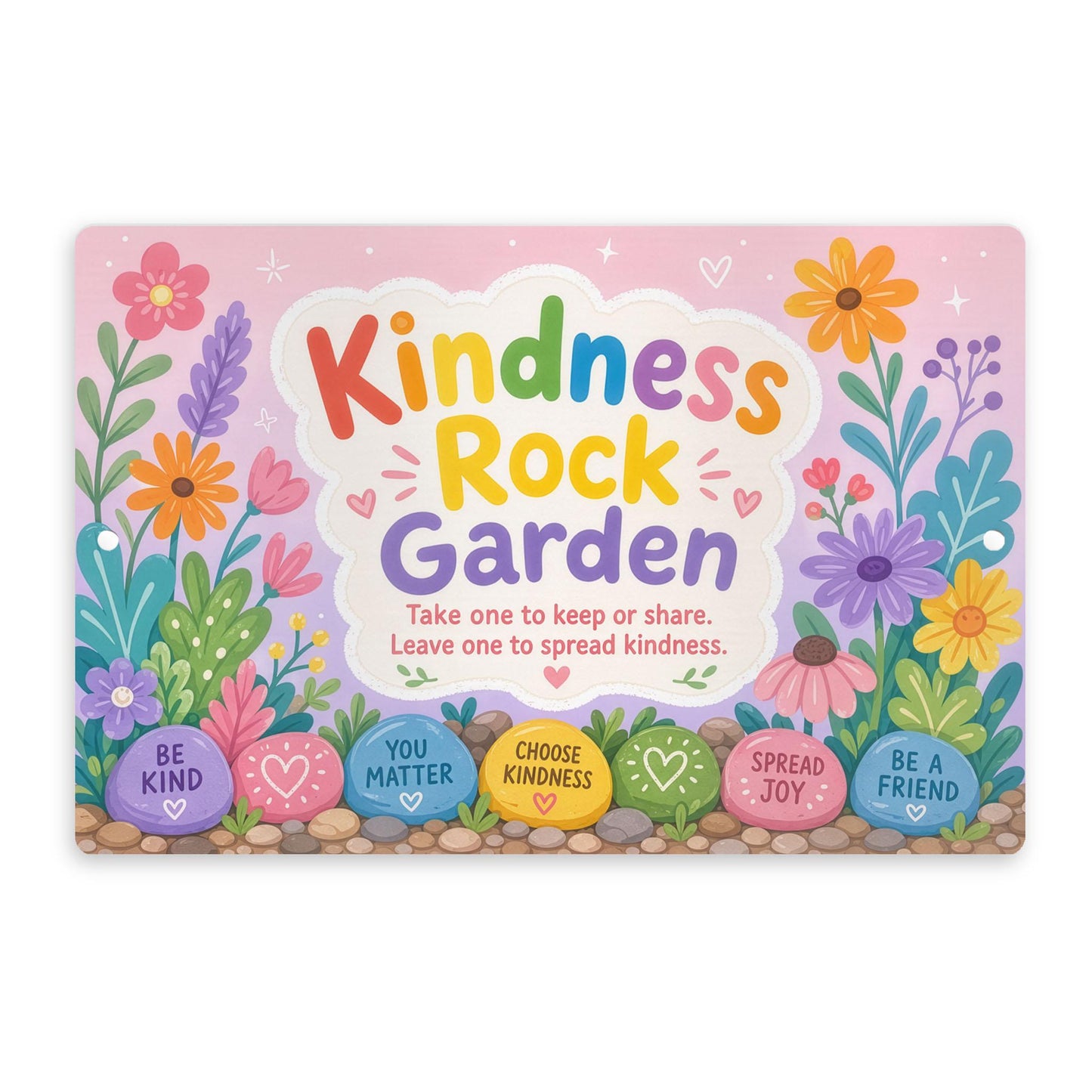 Kindness Rock Garden Sign