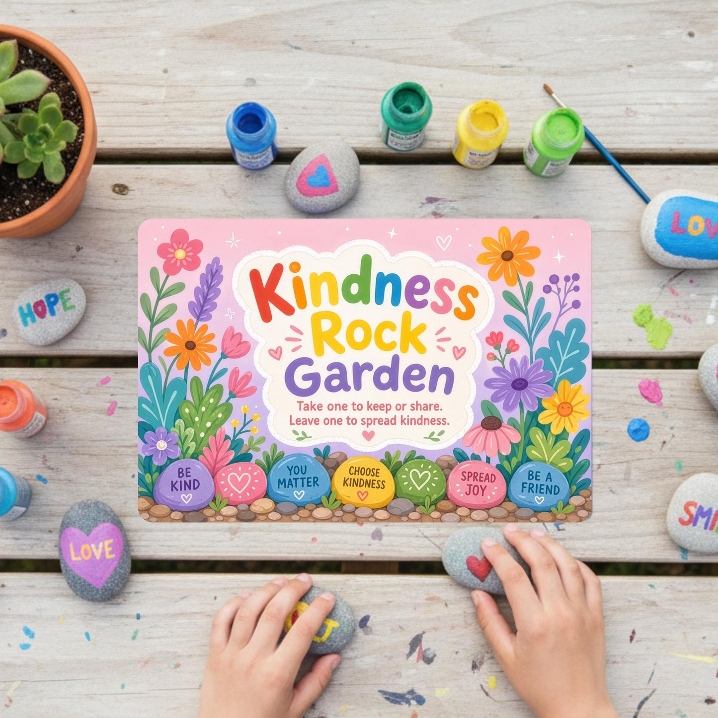 Kindness Rock Garden Sign