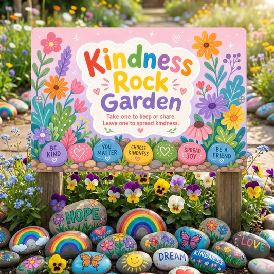 Kindness Rock Garden Sign