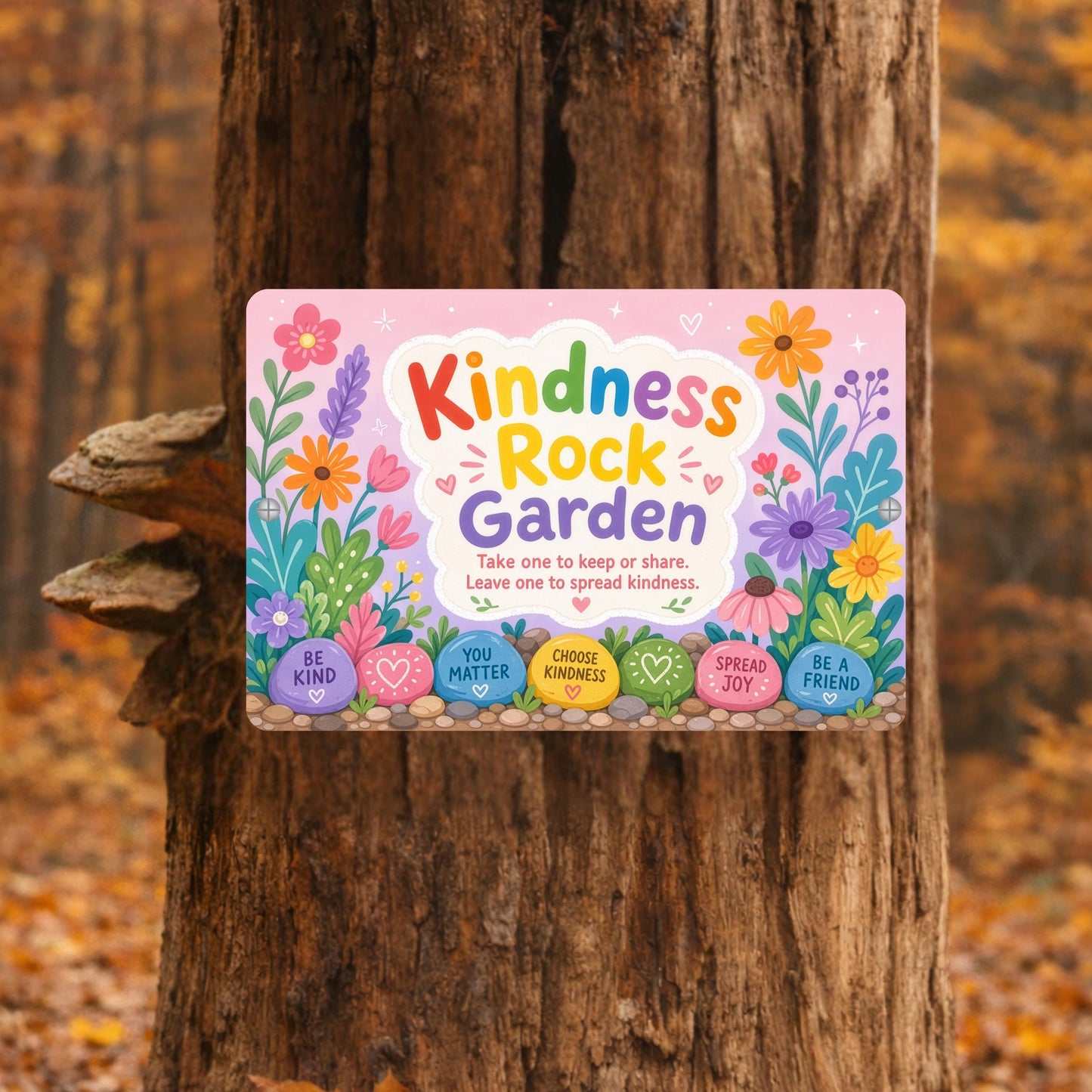 Kindness Rock Garden Sign