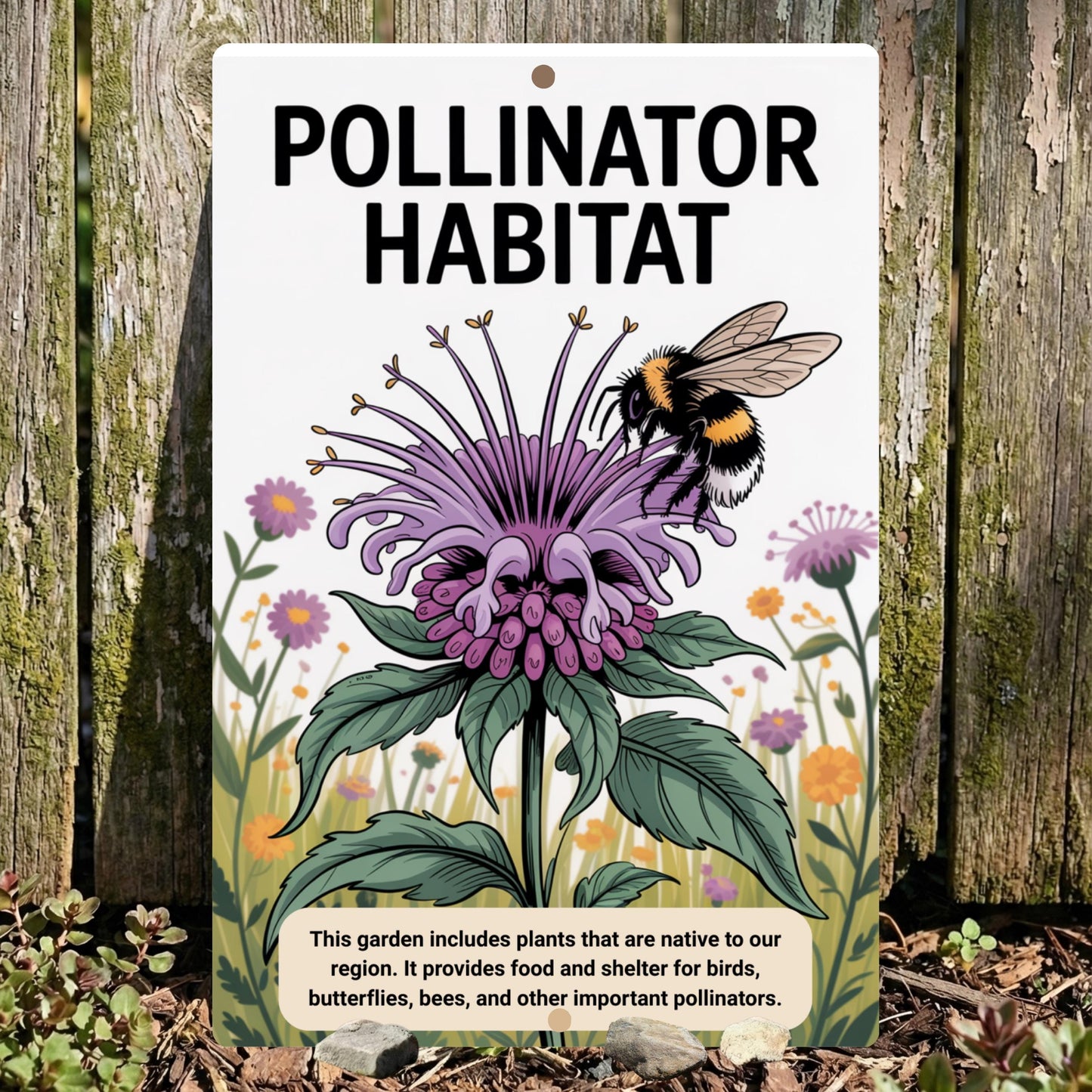 Native Plant Pollinator Habitat Sign