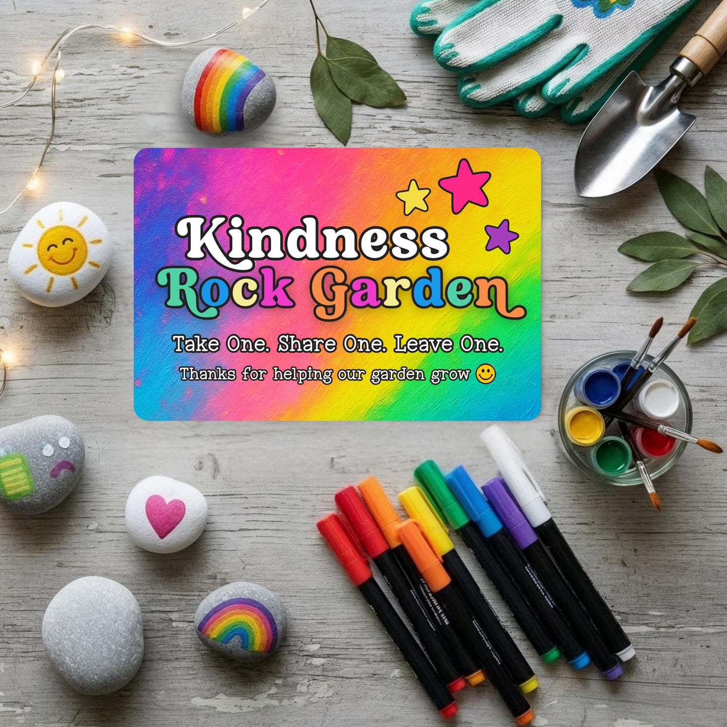 Kindness Rock Garden Sign