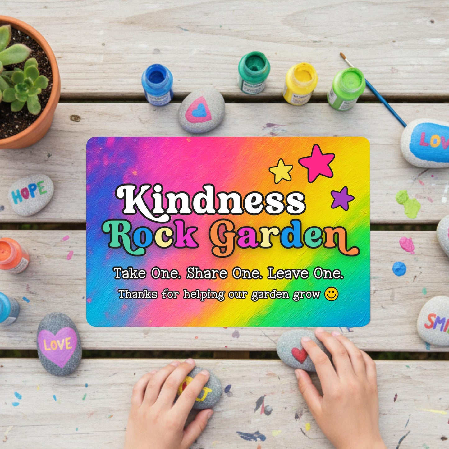 Kindness Rock Garden Sign