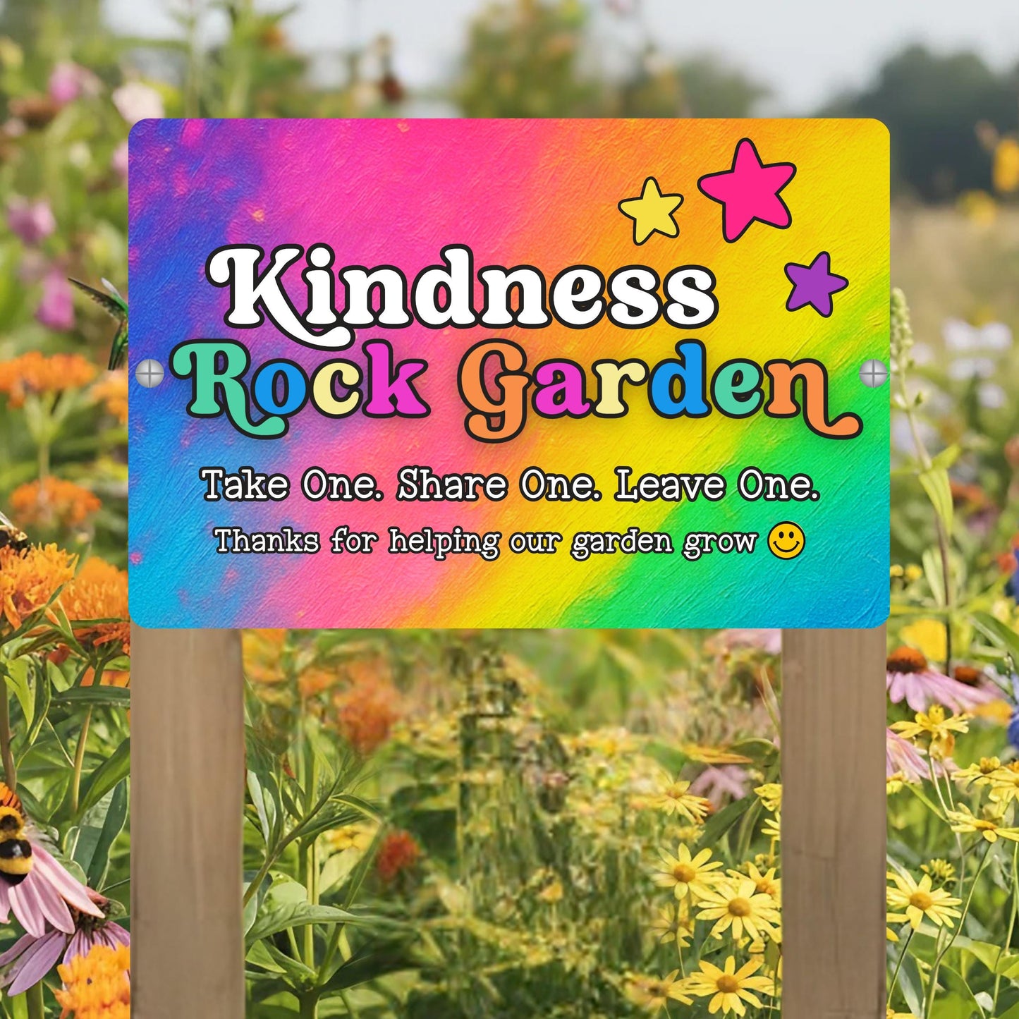 Kindness Rock Garden Sign