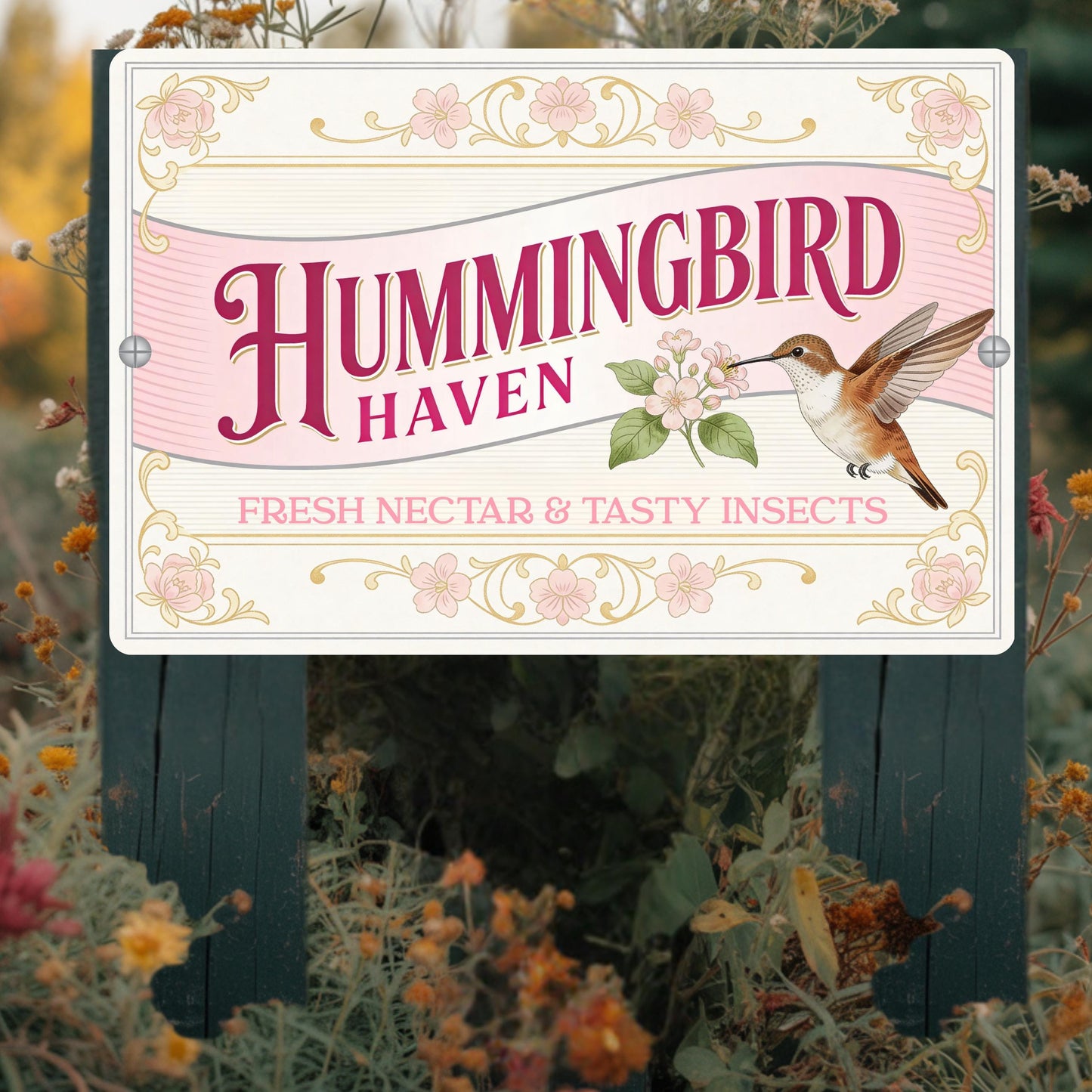 Hummingbird Haven Pollinator Habitat Sign