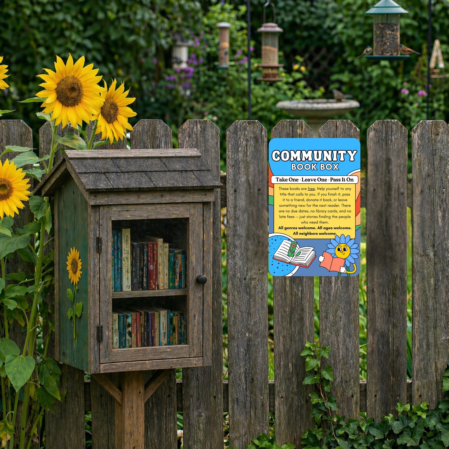 Community Book Box Sign