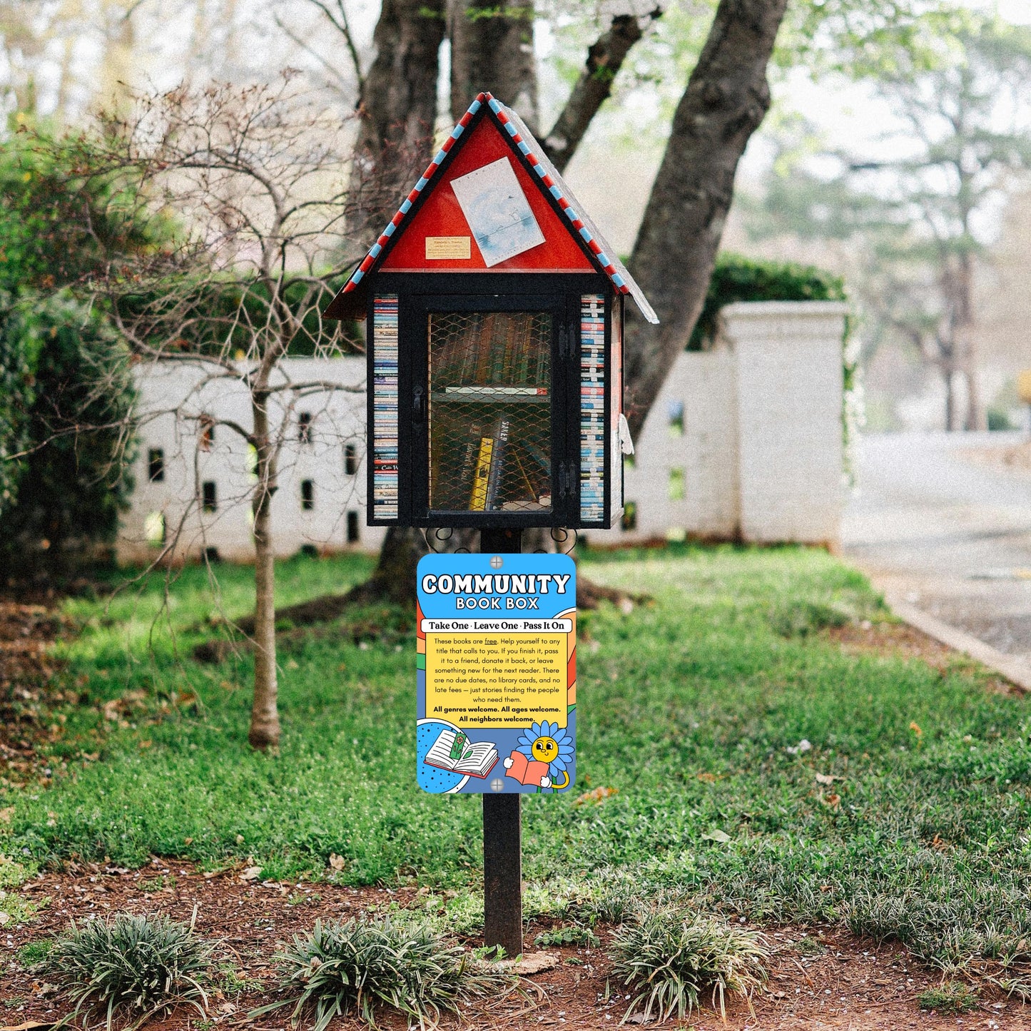 Community Book Box Sign