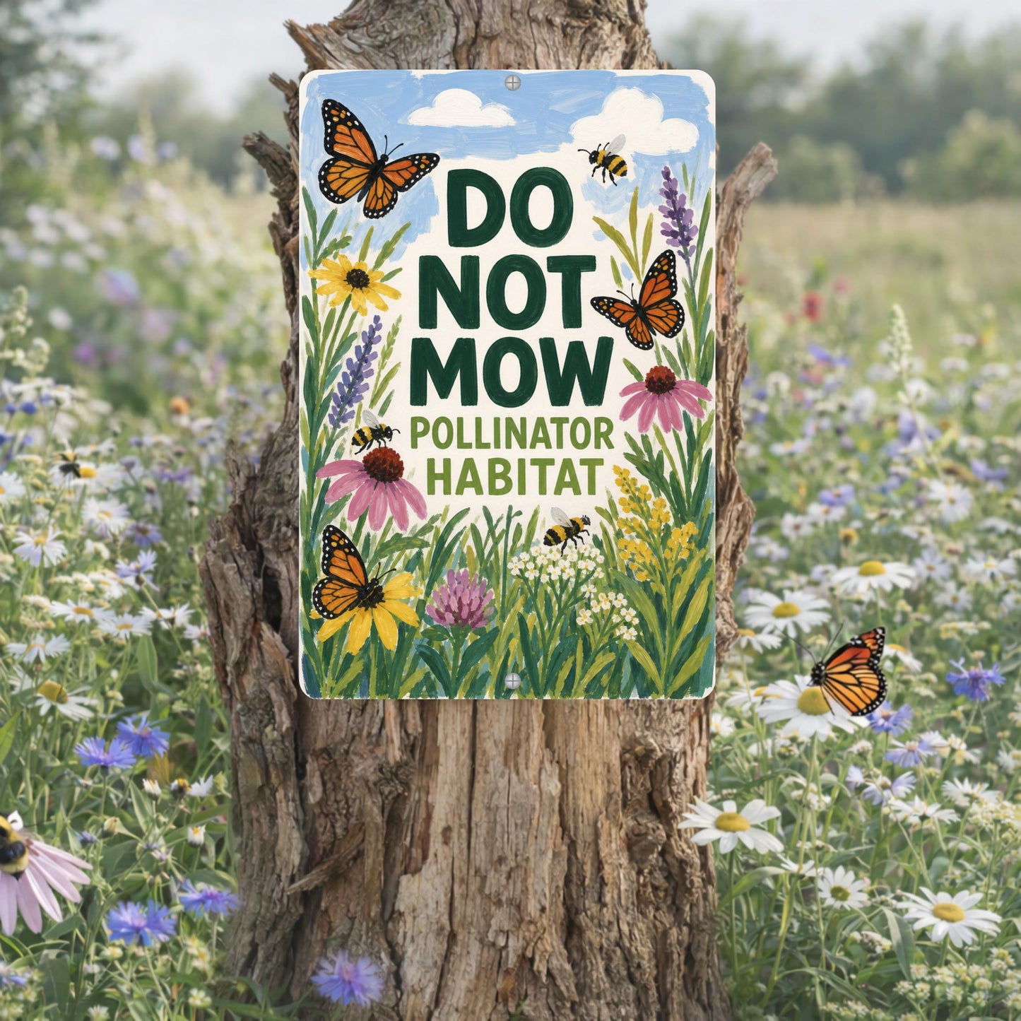 Do Not Mow Sign