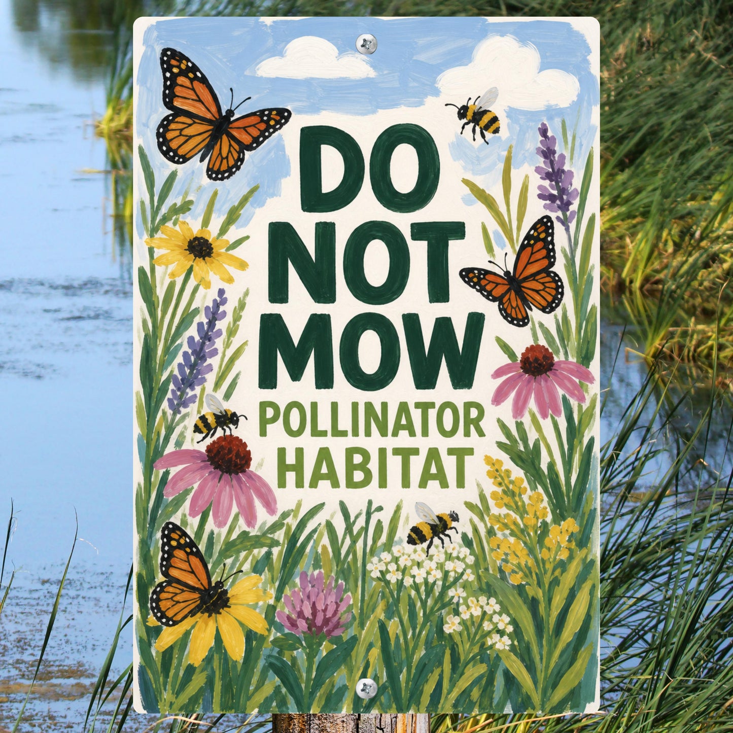 Do Not Mow Sign