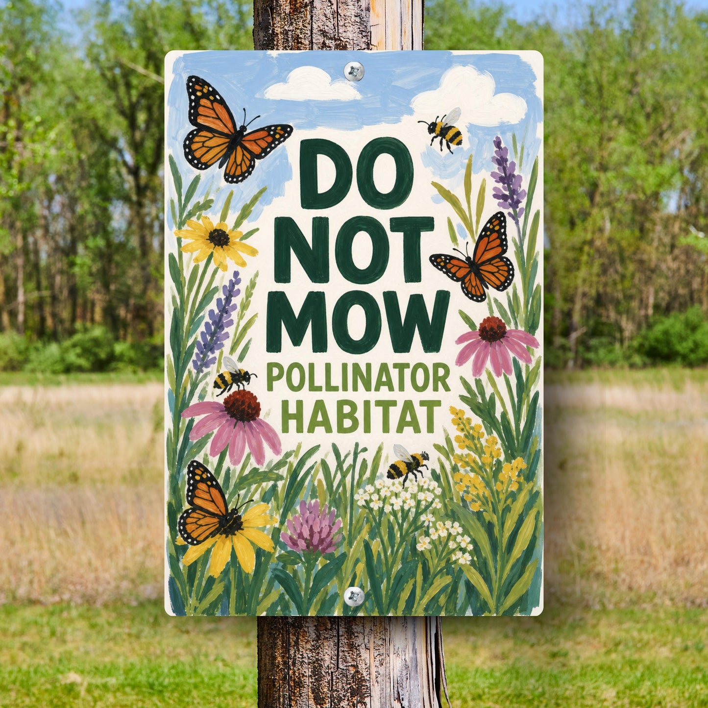 Do Not Mow Sign
